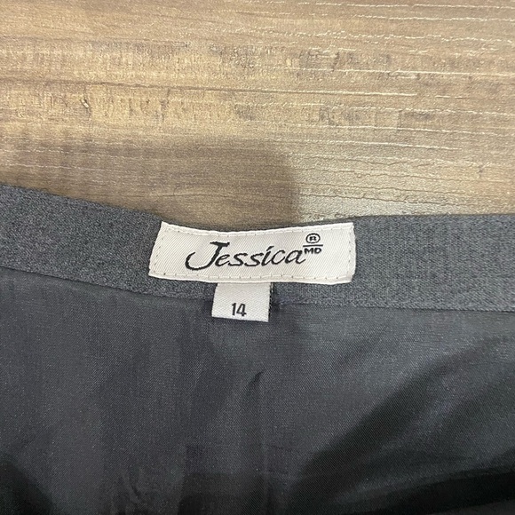 đź’—Jessica Gray Knee-Length Pencil Skirt for Work - Picture 2 of 2